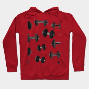 3d dumbbell seamless pattern perfect for people who loves gym Hoodie